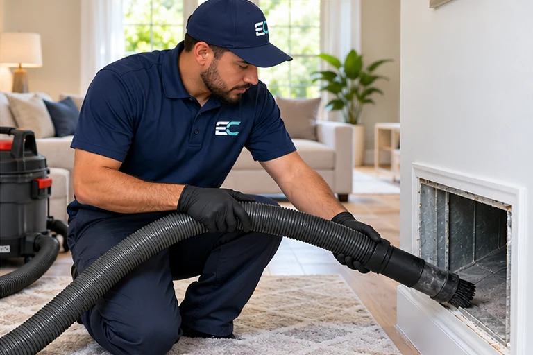 EverClear branded technician performing service area service